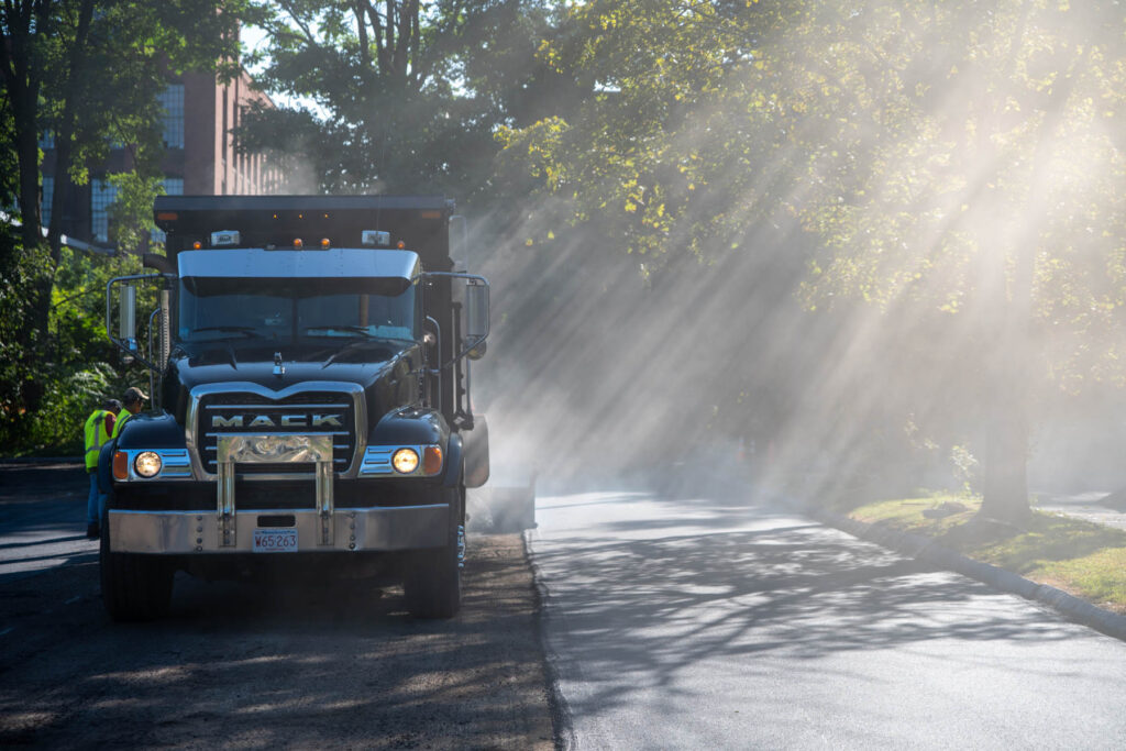 commercial asphalt paving project Western Massachusetts